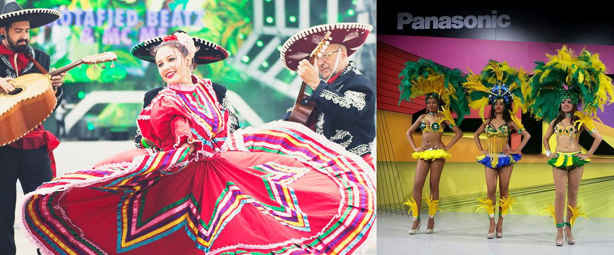 Limbodansen en vuurshow